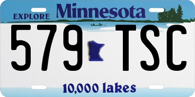 MN license plate 579TSC