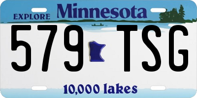 MN license plate 579TSG