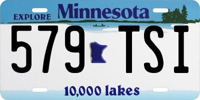 MN license plate 579TSI