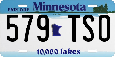 MN license plate 579TSO