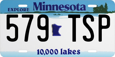 MN license plate 579TSP