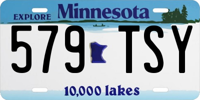 MN license plate 579TSY