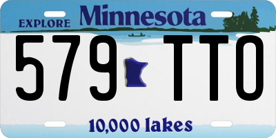 MN license plate 579TTO