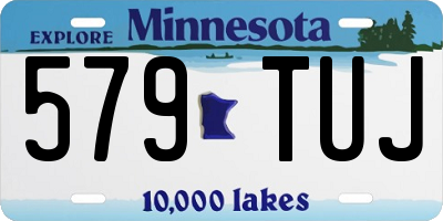 MN license plate 579TUJ