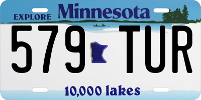 MN license plate 579TUR
