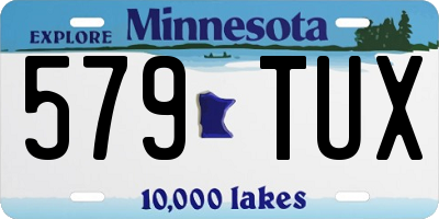 MN license plate 579TUX