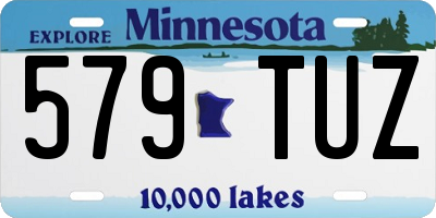 MN license plate 579TUZ