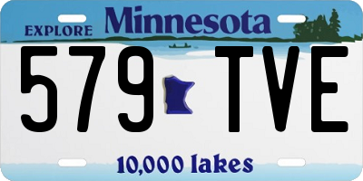 MN license plate 579TVE