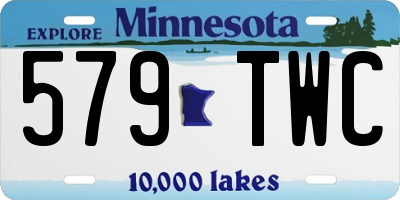 MN license plate 579TWC
