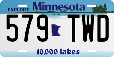 MN license plate 579TWD