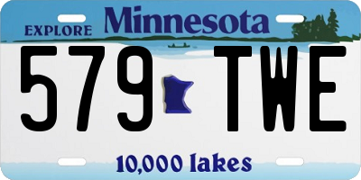 MN license plate 579TWE