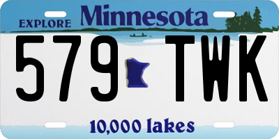 MN license plate 579TWK
