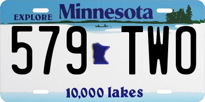 MN license plate 579TWO