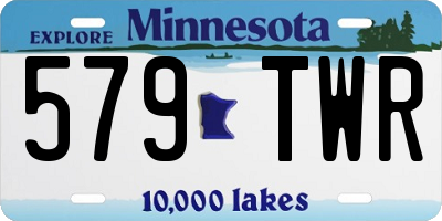 MN license plate 579TWR