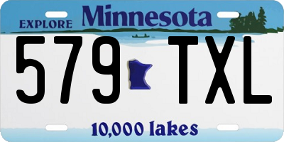 MN license plate 579TXL