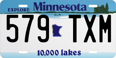 MN license plate 579TXM