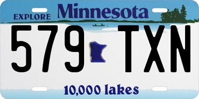 MN license plate 579TXN