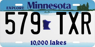MN license plate 579TXR