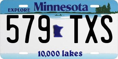 MN license plate 579TXS