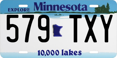 MN license plate 579TXY