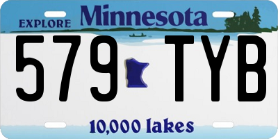 MN license plate 579TYB