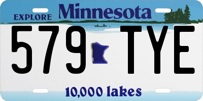 MN license plate 579TYE