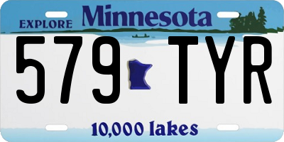 MN license plate 579TYR