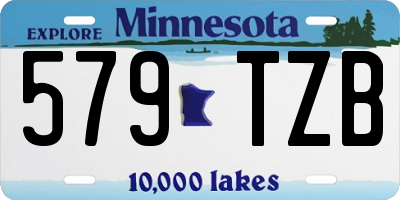 MN license plate 579TZB