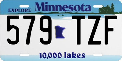 MN license plate 579TZF