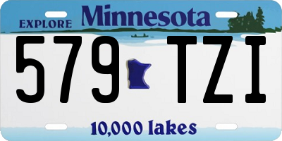 MN license plate 579TZI
