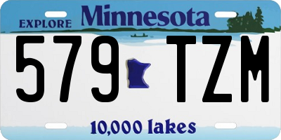 MN license plate 579TZM
