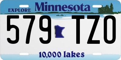 MN license plate 579TZO