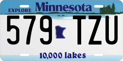 MN license plate 579TZU