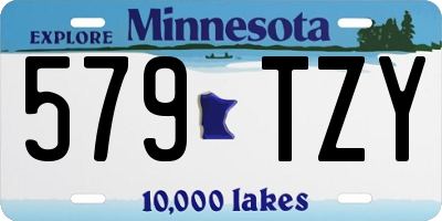 MN license plate 579TZY