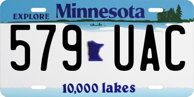 MN license plate 579UAC