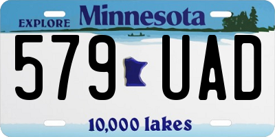 MN license plate 579UAD