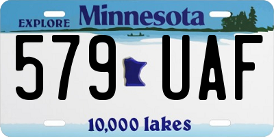 MN license plate 579UAF