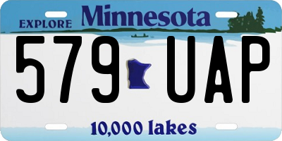 MN license plate 579UAP