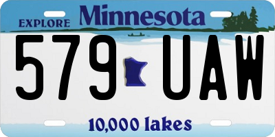MN license plate 579UAW