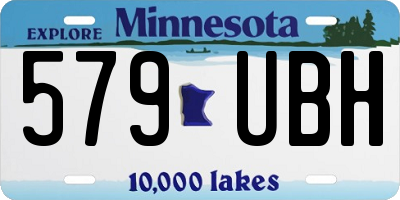 MN license plate 579UBH
