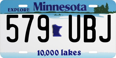 MN license plate 579UBJ