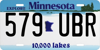 MN license plate 579UBR