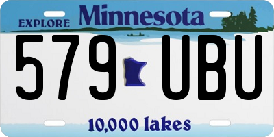 MN license plate 579UBU