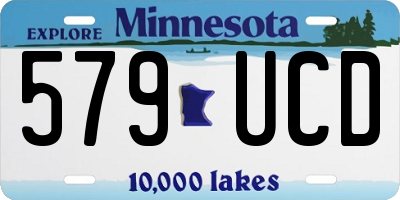 MN license plate 579UCD