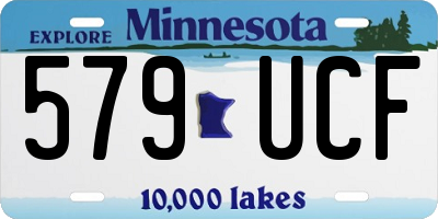MN license plate 579UCF