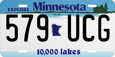 MN license plate 579UCG