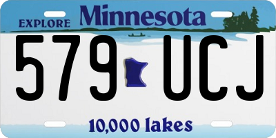 MN license plate 579UCJ