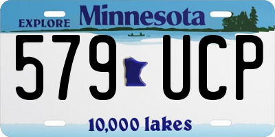 MN license plate 579UCP