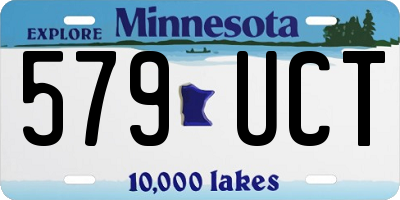 MN license plate 579UCT