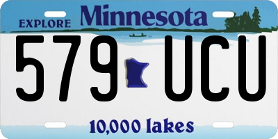 MN license plate 579UCU